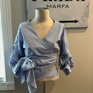 NWT Lumiere Wrap Top